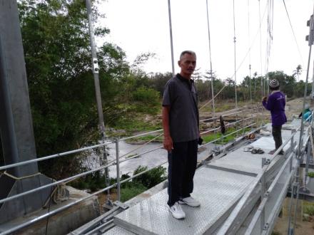 Tahap Akhir Pembangunan Jembatan Di dusun Nambangan